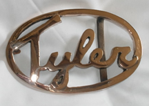 bronze buckle custom name